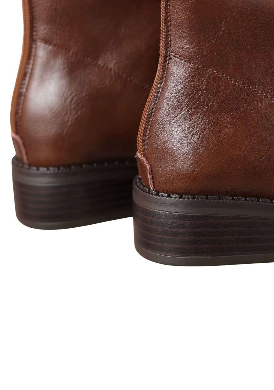 Léman Brown Boot - Natural Leather
