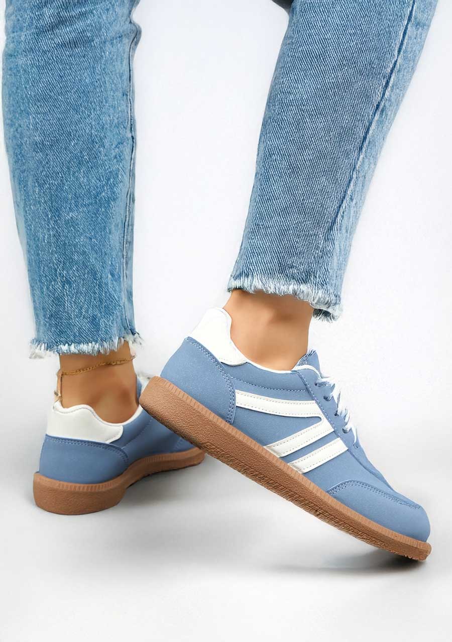 Charlotte Casual Lace-Up Shoes – Lightweight & Breathable Blue