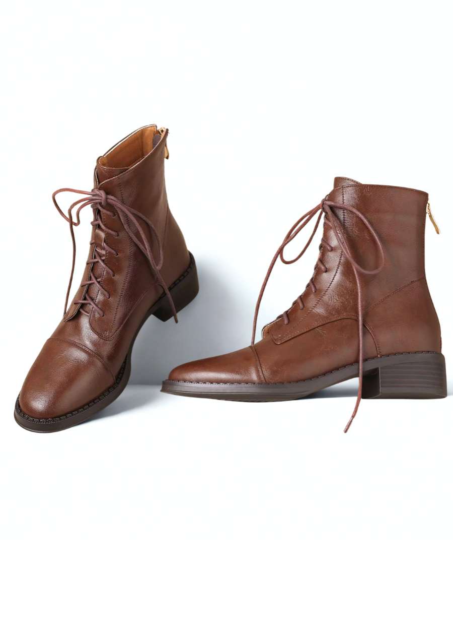 Léman Brown Boot - Natural Leather